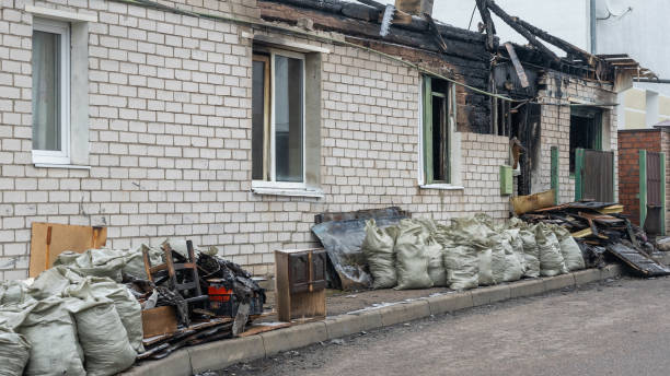 Professional Fire Damage Removal technician working in Mayer, MN